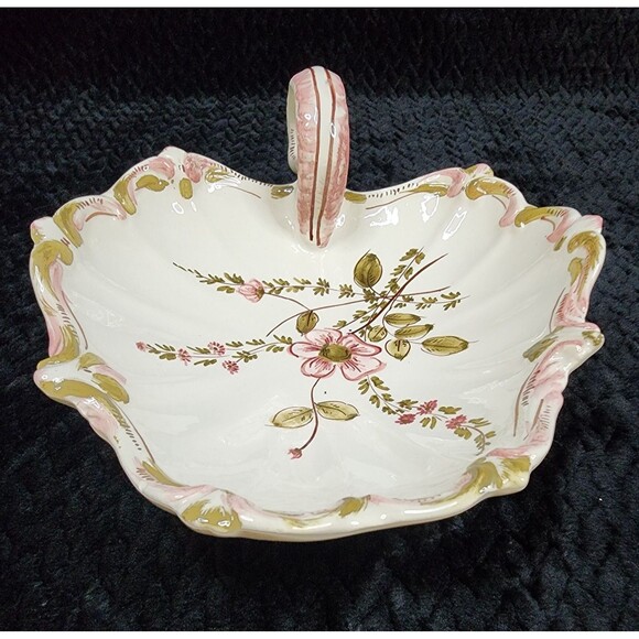 Vintage Homeco Porcelain Shell Trinket Dish |  Vanity Decor | Italy | 1980s - Picture 7 of 12